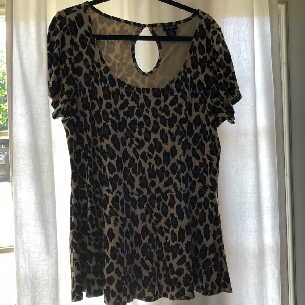 Animal print top